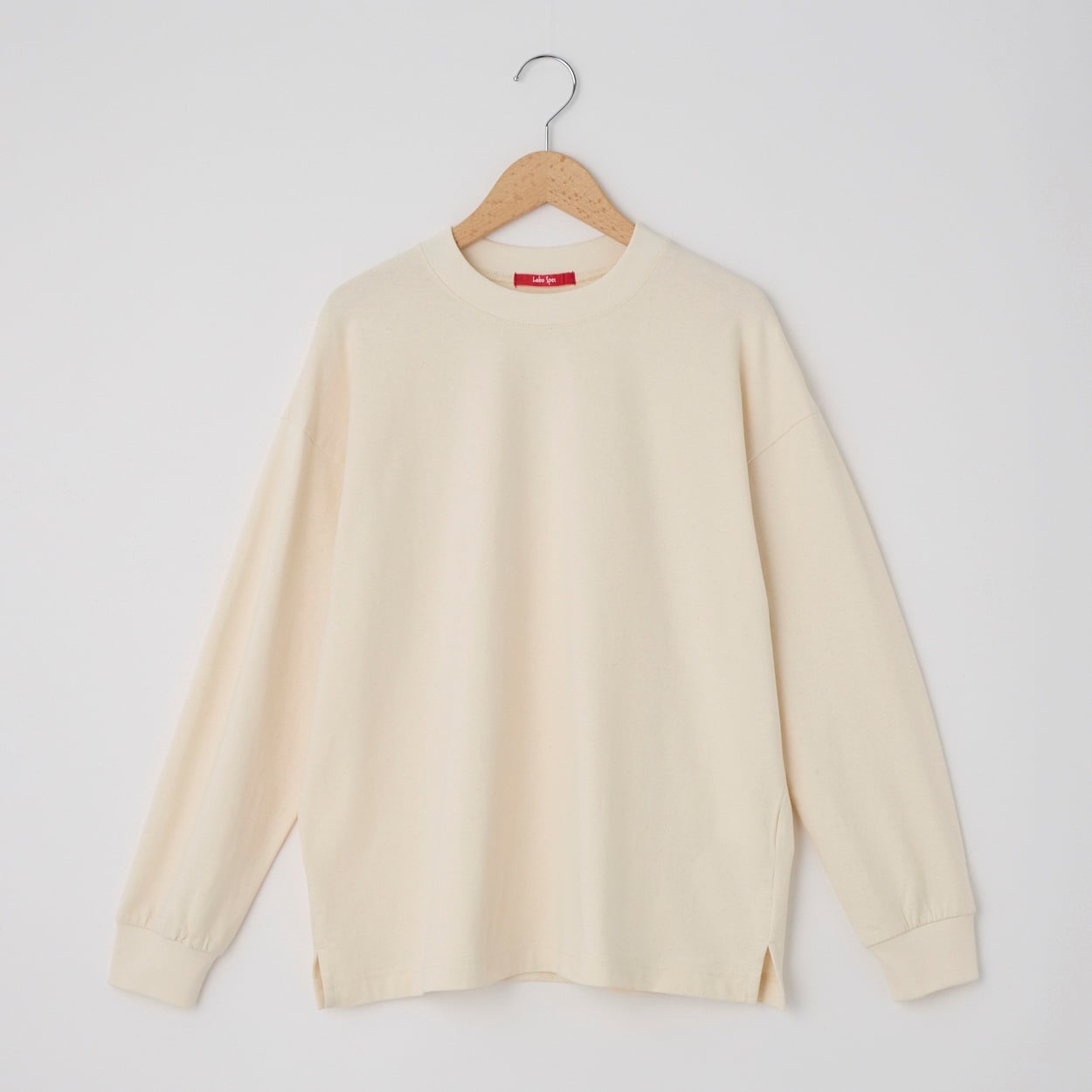 レディス 天竺裏起毛 長袖リブTシャツ Labo Spec(ラボスペック) 777861024(キナリ-L)
