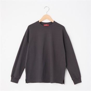 レディス 天竺裏起毛 長袖リブTシャツ Labo Spec(ラボスペック) 777861024(ウスクロ-M)