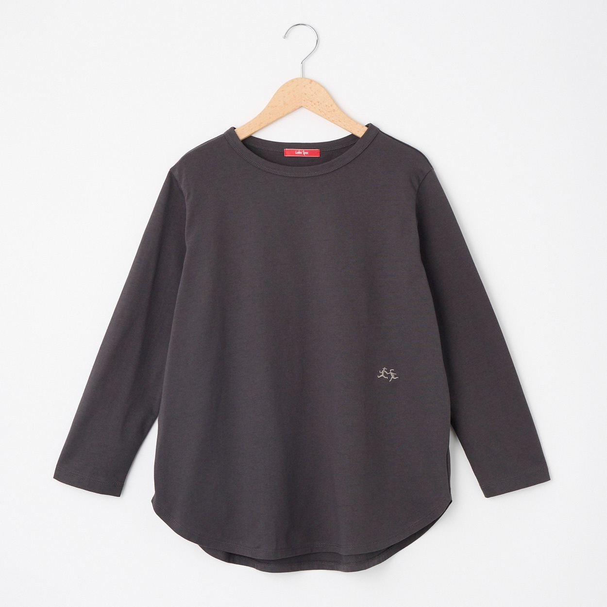レディス 天竺裏起毛 9分袖ラウンドヘムTシャツ Labo Spec(ラボスペック) 777861025(ウスクロ-M)