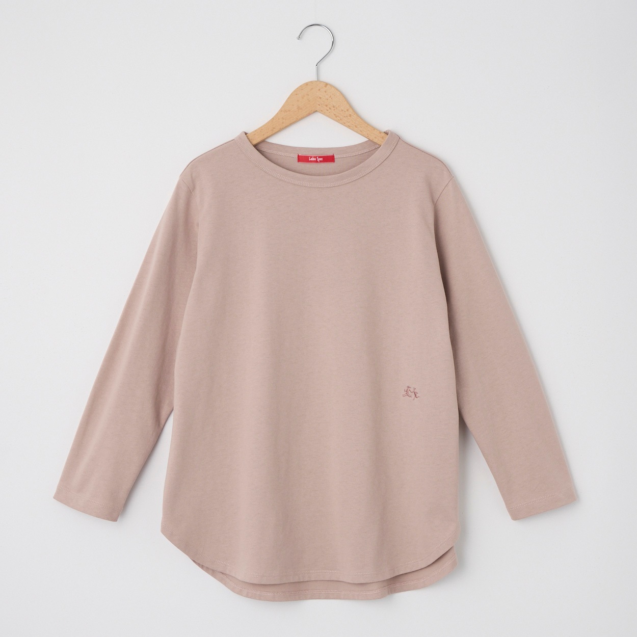 レディス 天竺裏起毛 9分袖ラウンドヘムTシャツ Labo Spec(ラボスペック) 777861025(ウスアカ-M)