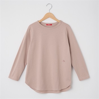 レディス 天竺裏起毛 9分袖ラウンドヘムTシャツ Labo Spec(ラボスペック) 777861025(ウスアカ-M)