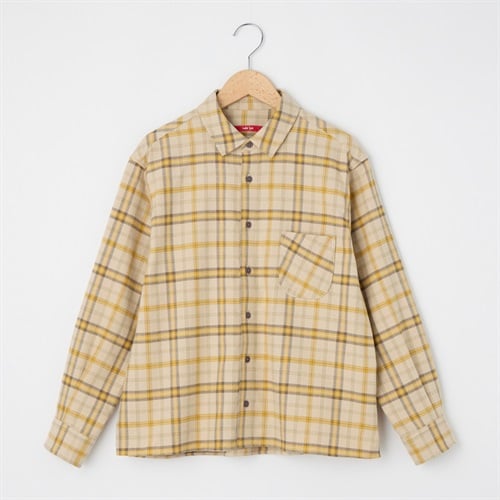 冬チェック レギュラーカラーシャツ Labo Spec(ラボスペック) 777862043