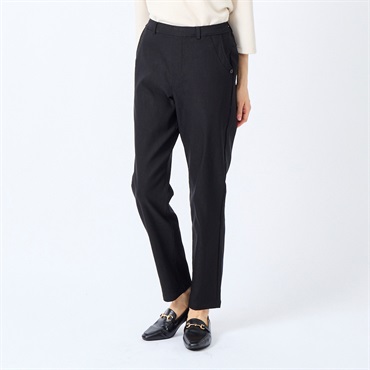 68丈ストライプパンツ レディス JEUNEMAMAN(ジュネママン)(クロ-L)