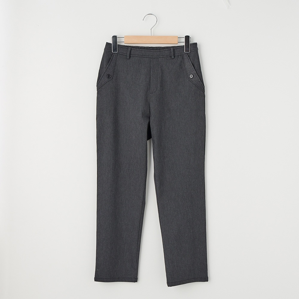 62丈シャンブレーパンツ レディス JEUNEMAMAN(ジュネママン)(クロ-L)