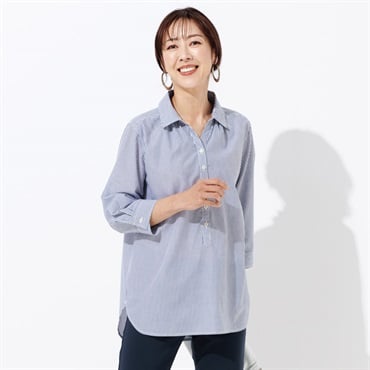 72丈スキッパーシャツ レディス JEUNEMAMAN(ジュネママン)