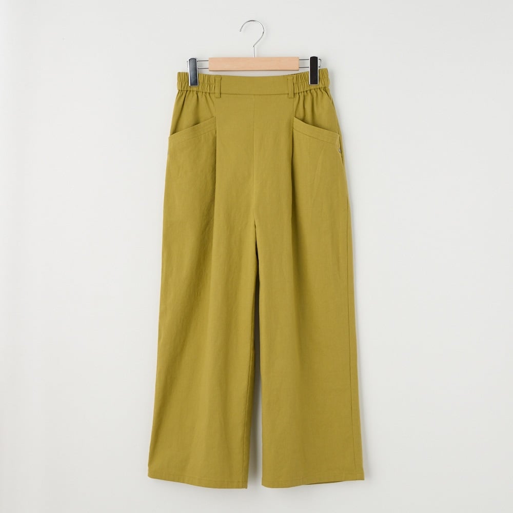 【ポイント20倍対象商品】60丈綿スラブワイドパンツ レディス JEUNEMAMAN(ジュネママン)(コイキイロ-XL)