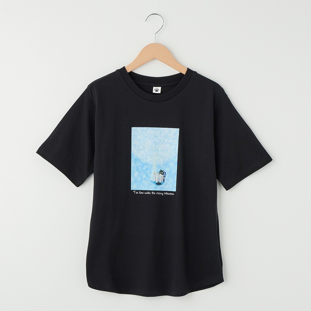 ピンコ★フローラルプリントTシャツ ドレス 0104439s.jpg