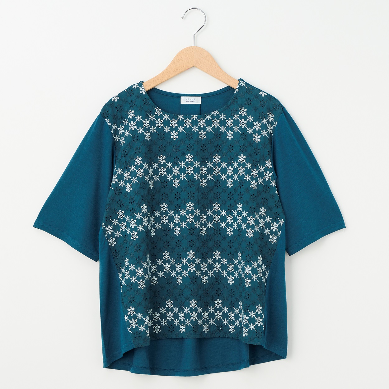 配色刺繍切替プルオーバー レディス JEUNEMAMAN(ジュネママン