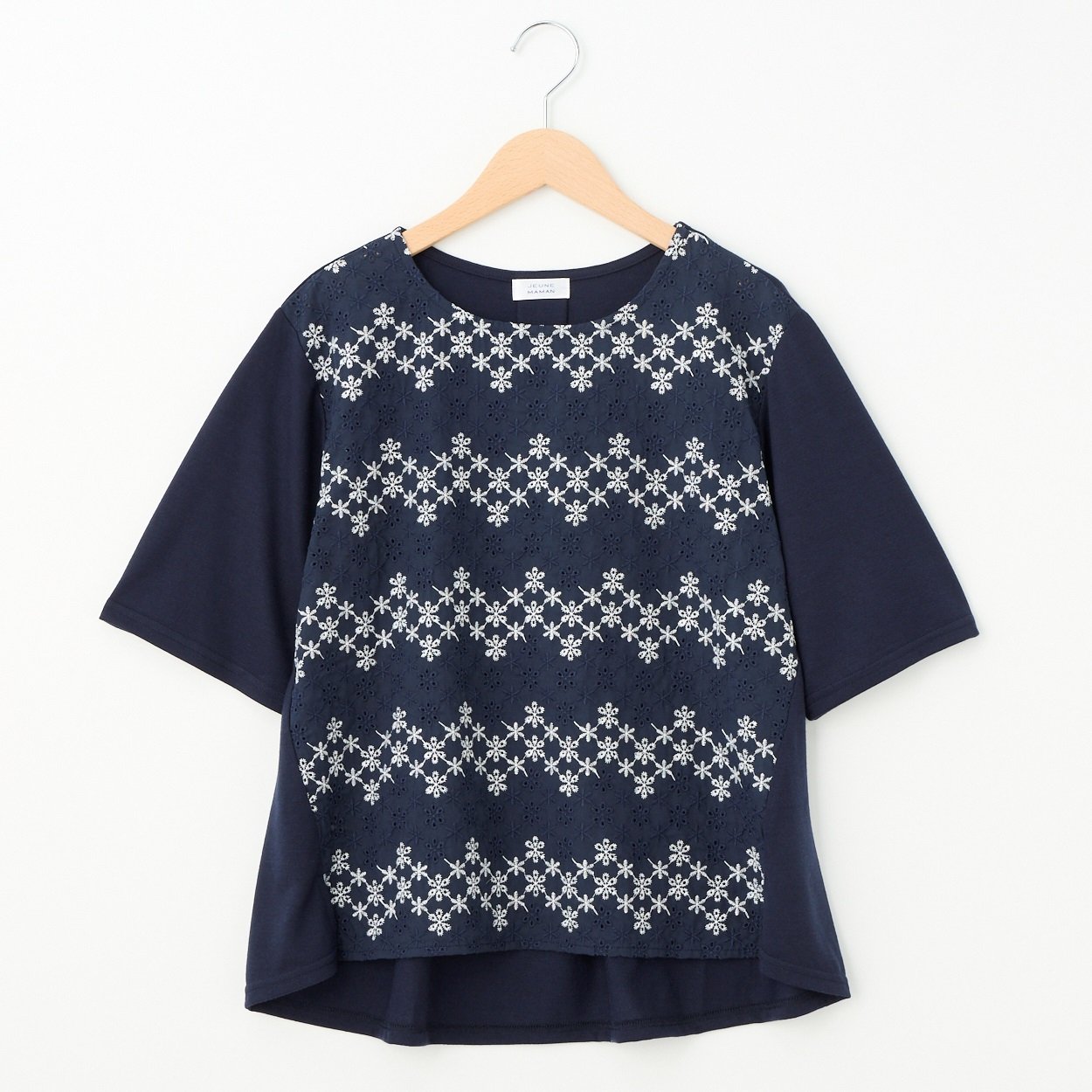 配色刺繍切替プルオーバー レディス JEUNEMAMAN(ジュネママン