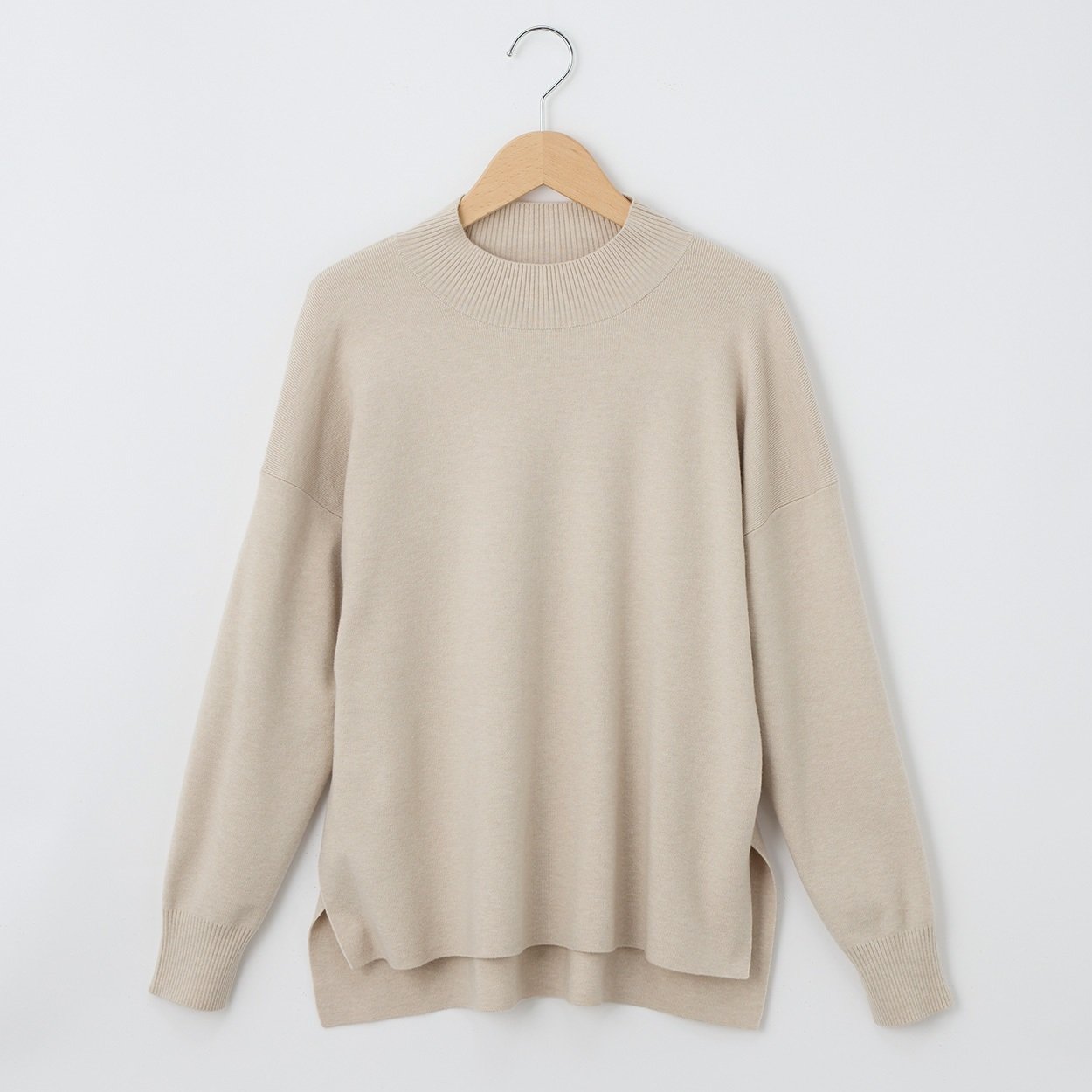 大人の素敵ニット 洗える！ モックネックプルオーバー レディス JEUNE