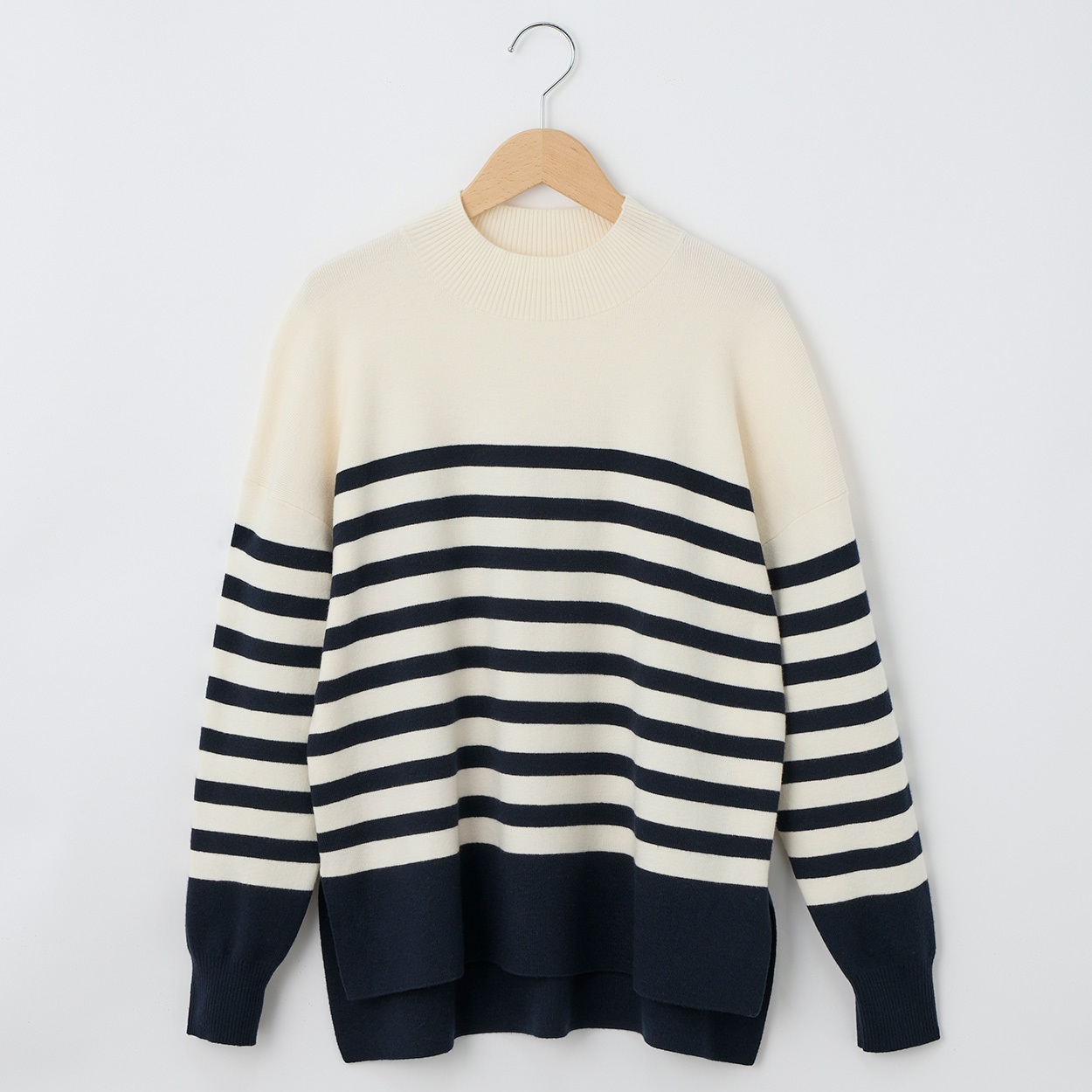 大人の素敵ニット 洗える！ モックネックプルオーバー レディス JEUNE