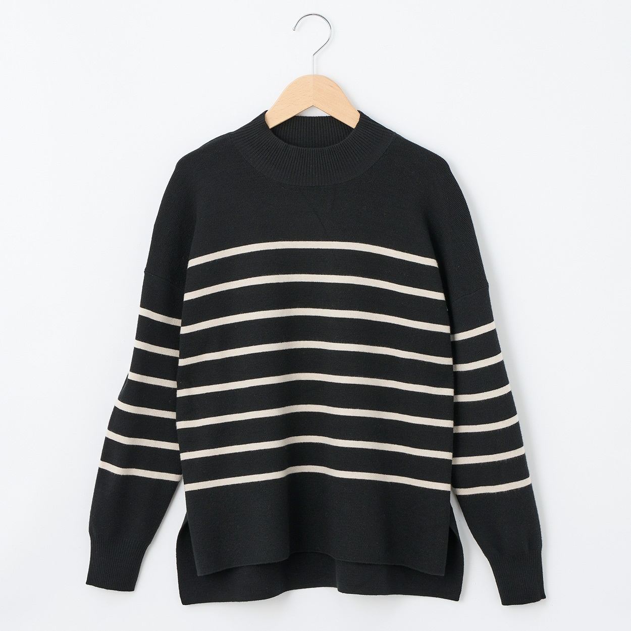 大人の素敵ニット 洗える！ モックネックプルオーバー レディス JEUNE