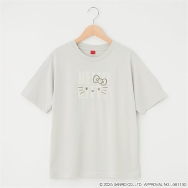 大人の〈ハローキティ〉 ロゴPT刺繍T レディス JEUNE MAMAN(ジュネママン)