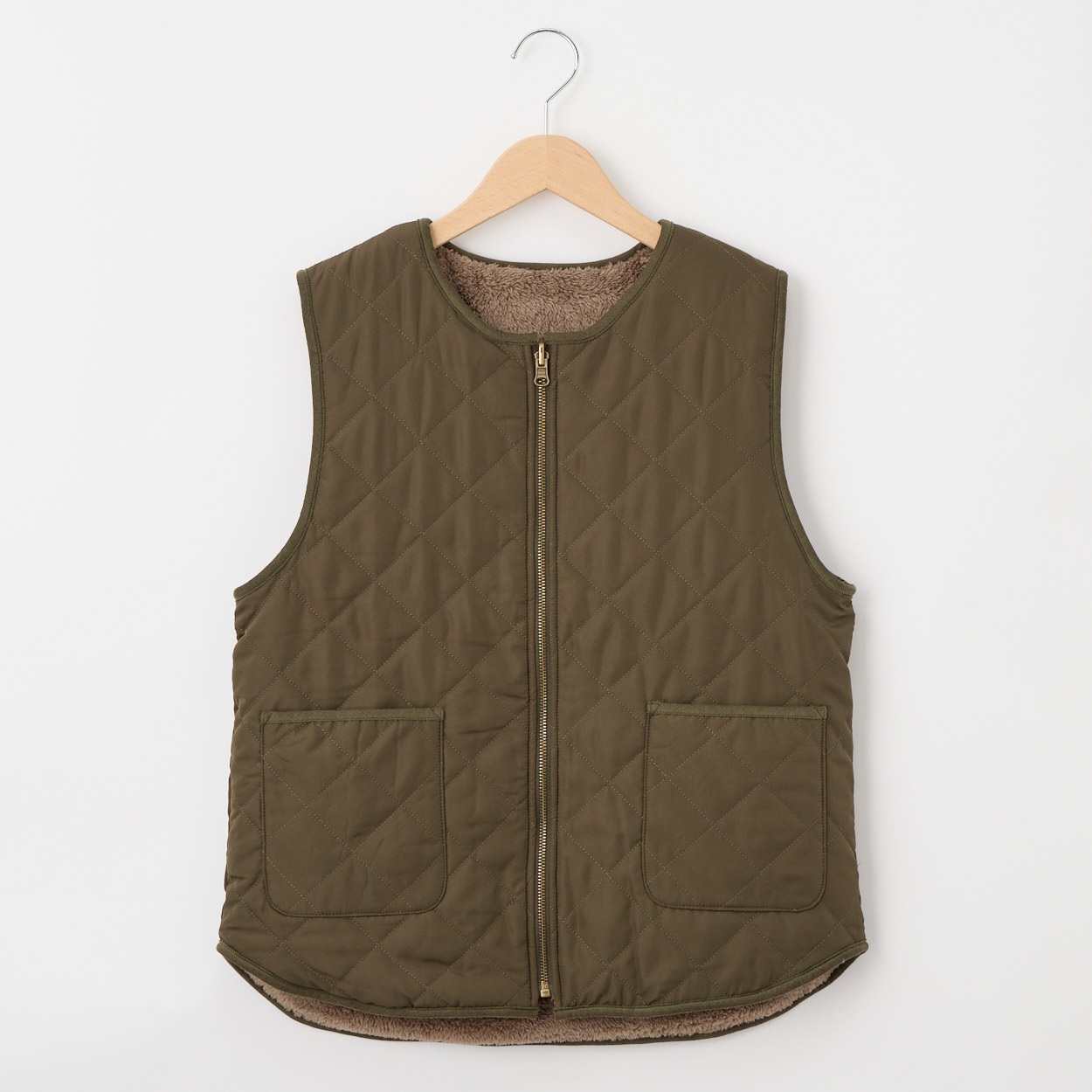 68丈リバーシブルキルトベスト レディス JEUNE MAMAN