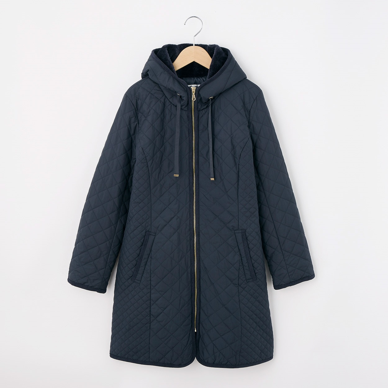 86丈部分ボアキルトコート レディス JEUNE MAMAN(ジュネママン) HI