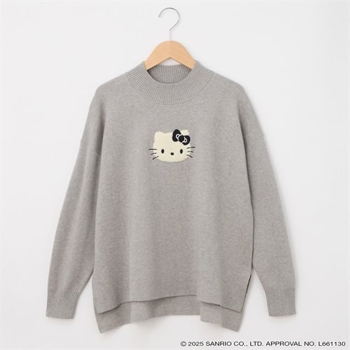 ハローキティ 顔サガラ刺繡ニットプルオーバー レディス CPT-674307KT