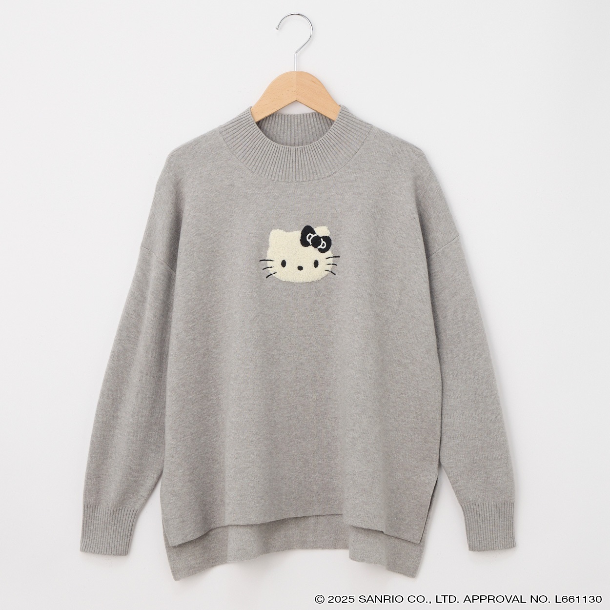 ハローキティ 顔サガラ刺繡ニットプルオーバー レディス CPT-674307KT