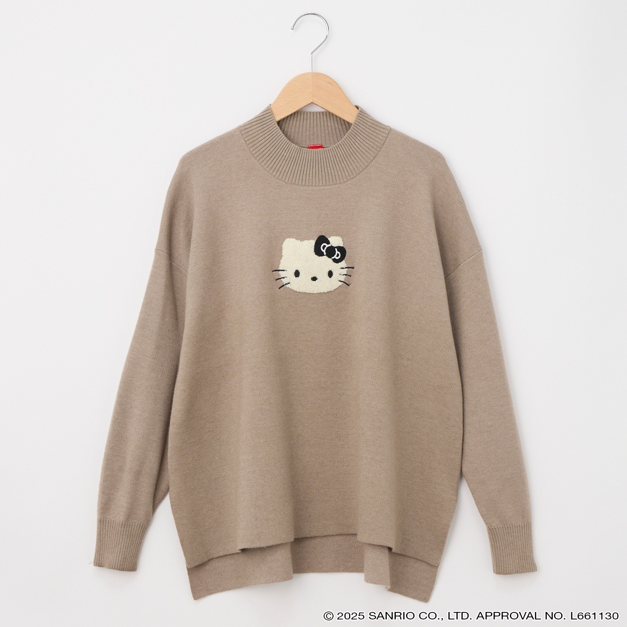 ハローキティ 顔サガラ刺繡ニットプルオーバー レディス CPT-674307KT