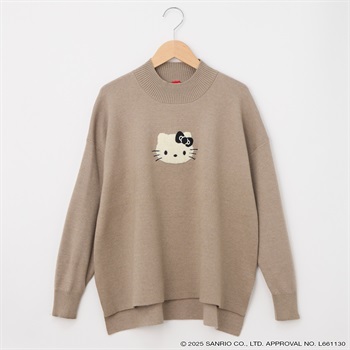 ハローキティ 顔サガラ刺繡ニットプルオーバー レディス CPT-674307KT