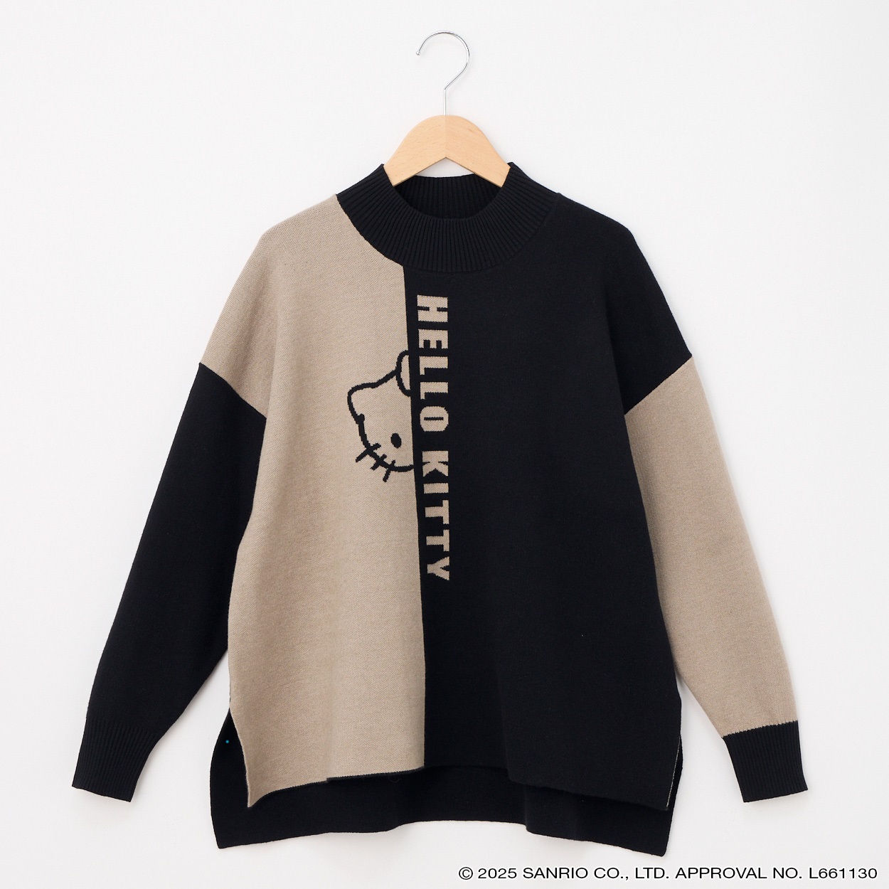 ハローキティ 配色ジャカードニットプルオーバー レディス CPT