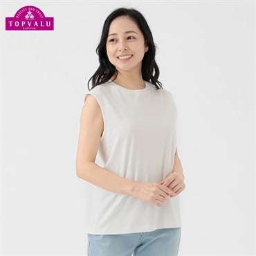大人のノースリーブＴシャツ レディス JEUNE MAMAN(ジュネママン) TV7053B6436(シロ-M)