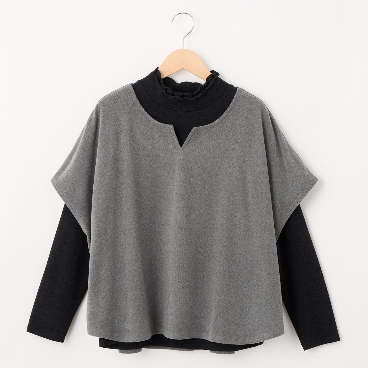 76丈素敵モチモチポンチョアンサンブル レディス JEUNE MAMAN