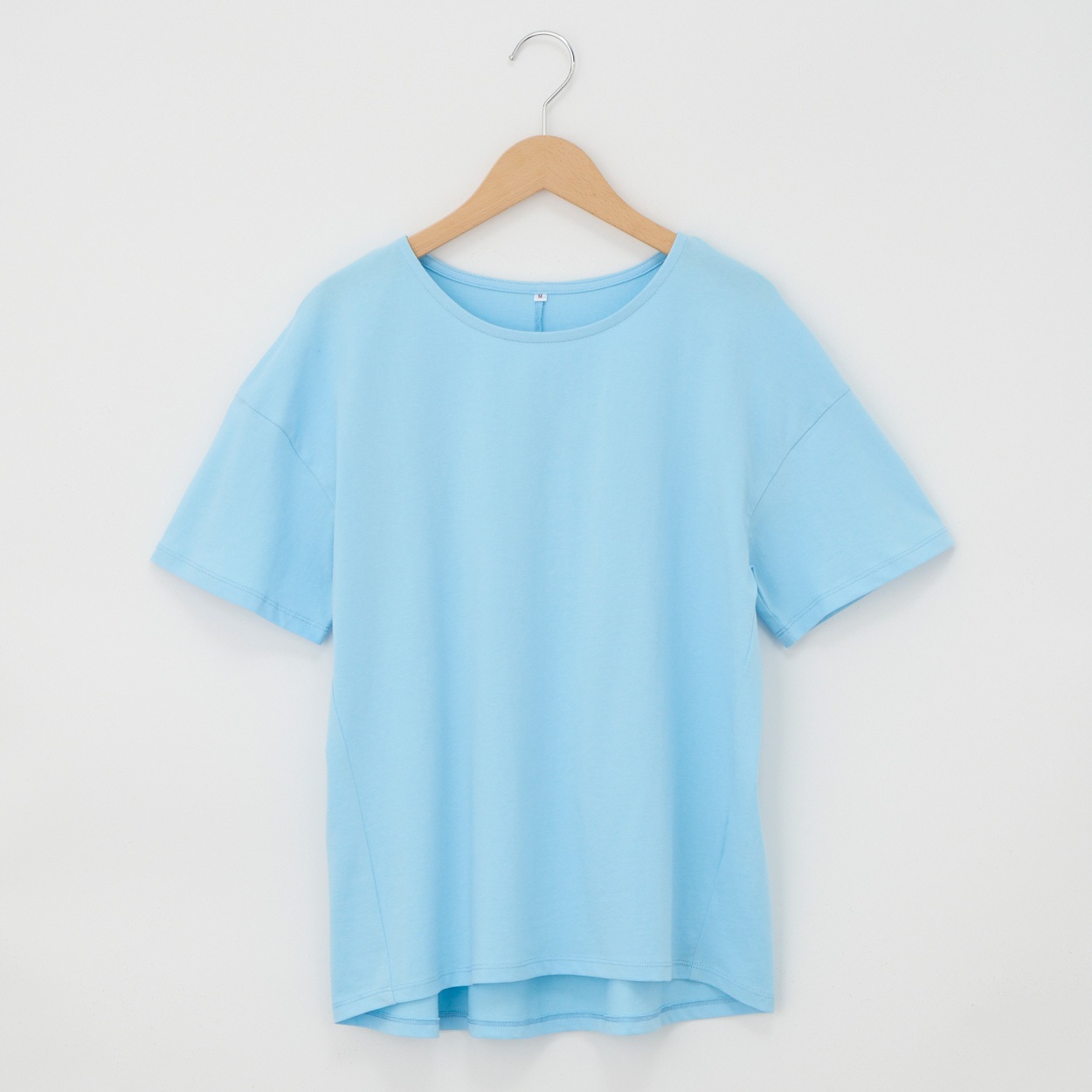オーガニックコットン 65丈無地後ろギャザー半袖Tシャツ レディス JEUNE MAMAN(ジュネママン) AS-1980-2806A(ウスミドリ-XL)