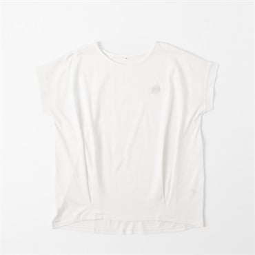 オーガニックコットン 前身タック入りTシャツ レディス JEUNE MAMAN(ジュネママン) AS-1980-2807A(シロ-M)