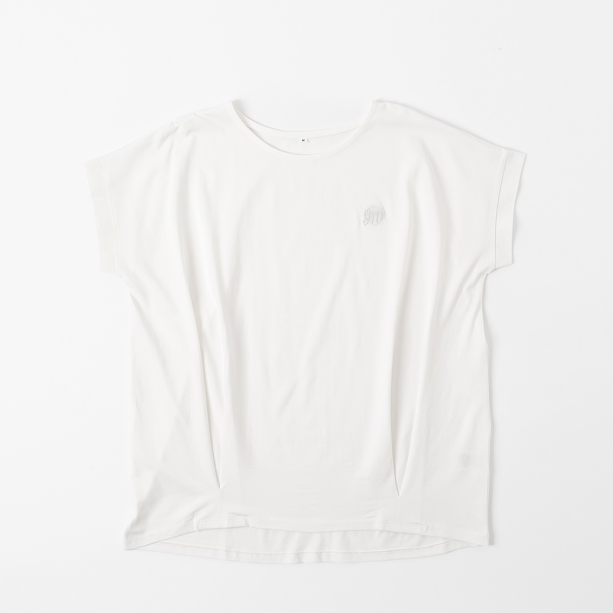 オーガニックコットン 前身タック入りTシャツ レディス JEUNE MAMAN(ジュネママン) AS-1980-2807A(シロ-L)