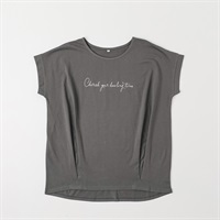 オーガニックコットン 前身タック入りTシャツ レディス JEUNE MAMAN(ジュネママン) AS-1980-2807A(チャコ－ルグレ－-M)