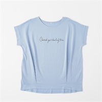オーガニックコットン 前身タック入りTシャツ レディス JEUNE MAMAN(ジュネママン) AS-1980-2807A(ウスアオ-M)