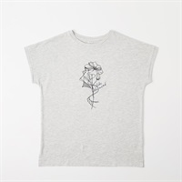 オーガニックコットン 袖ロールアップTシャツ レディス JEUNE MAMAN(ジュネママン) AS-1980-2807D(ウスクロ-M)