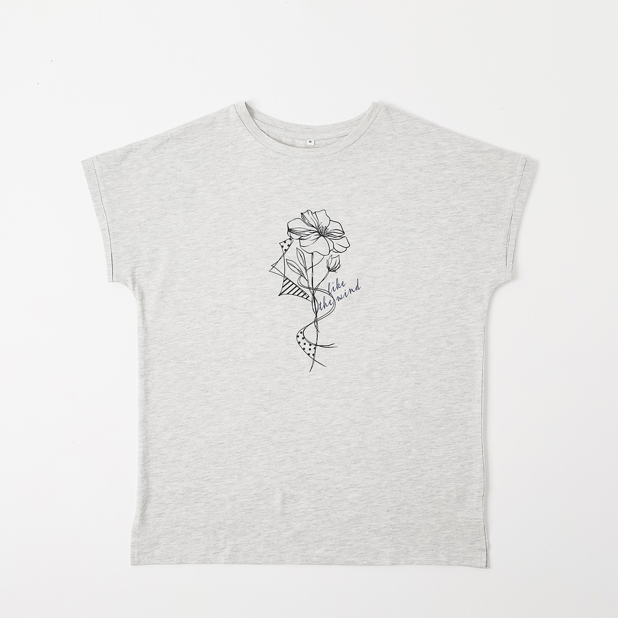 オーガニックコットン 袖ロールアップTシャツ レディス JEUNE MAMAN(ジュネママン) AS-1980-2807D(ウスクロ-XL)