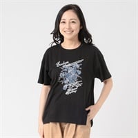 オーガニックコットン 裾前後差イラストＴシャツ レディス JEUNE MAMAN(ジュネママン) AS-1980-2808C(クロ-M)