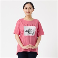 オーガニックコットン フォトモチーフプリントＴシャツ レディス JEUNE MAMAN(ジュネママン) AS-1980-2809A(コイアカ-M)