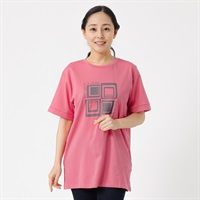 オーガニックコットン ロールアッププリントＴシャツ レディス JEUNE MAMAN(ジュネママン) AS-1980-2809D(コイアカ-M)