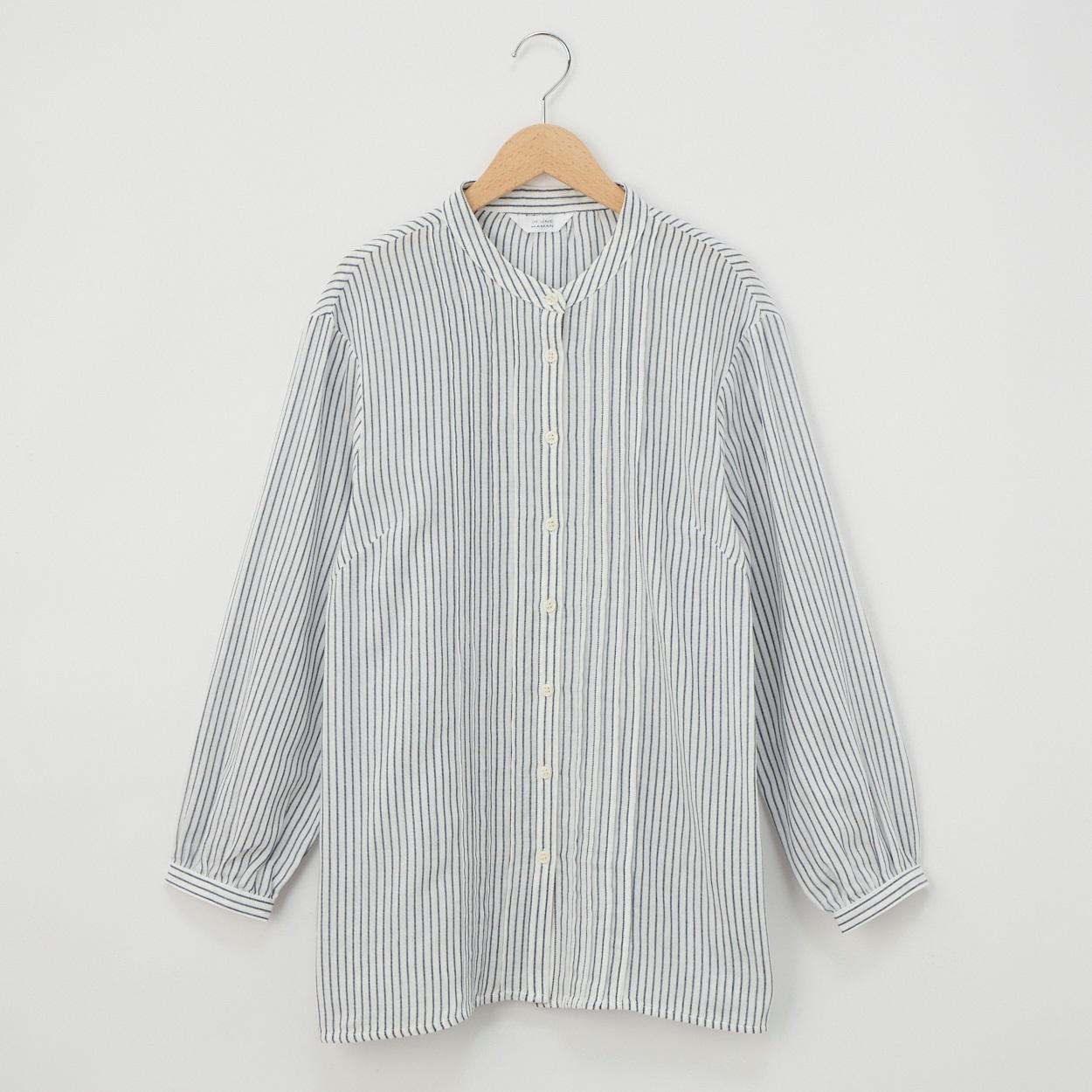 72丈ダブルガーゼバンドカラーシャツ レディス JEUNE MAMAN