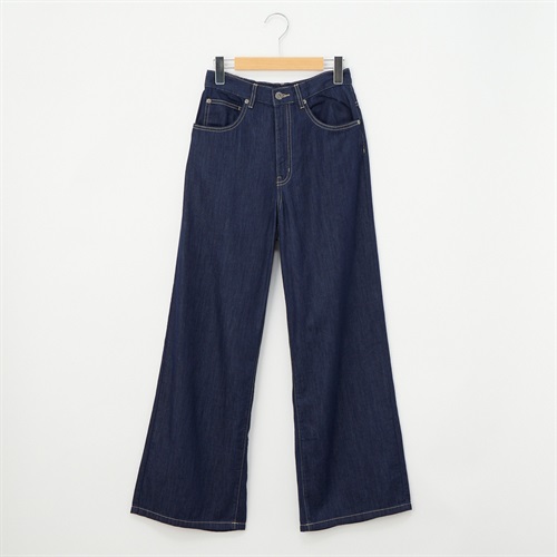 甘織デニムワイドパンツ レディス JEUNE MAMAN(ジュネママン) KC396-3226(コイアオ-M)