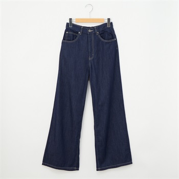 甘織デニムワイドパンツ レディス JEUNE MAMAN(ジュネママン) KC396-3226(コイアオ-M)