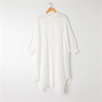 【とよた真帆コラボ商品】 ピンタックシャツワンピース レディス JEUNE MAMAN(ジュネママン) VP-104NM(シロ-M)