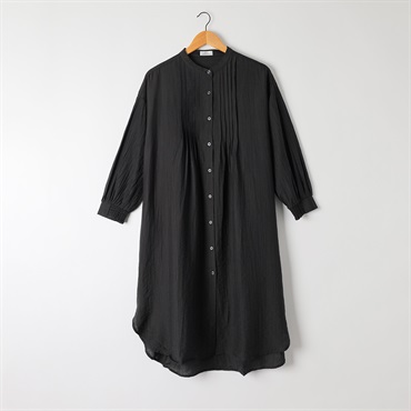 【とよた真帆コラボ商品】 ピンタックシャツワンピース レディス JEUNE MAMAN(ジュネママン) VP-104NM(クロ-M)