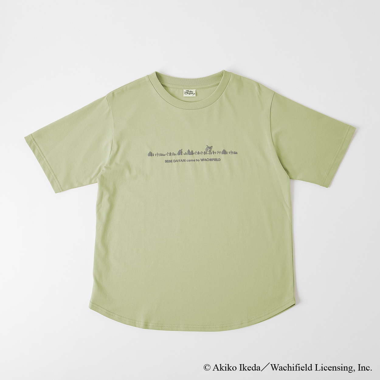 べべダヤン ロゴ発砲プリントTシャツ レディス JEUNE MAMAN(ジュネママン) CPT-674335BD(ミドリ-XL)