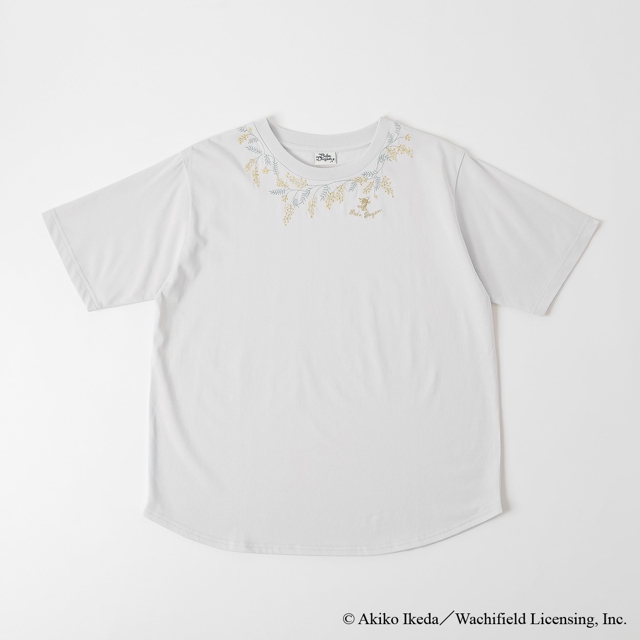 新品! 定価８万! MY SLEEPING GYPSY 刺繍 麻素材 べべダヤン ミモザ刺繍Tシャツ レディス JEUNE MAMAN(ジュネママン