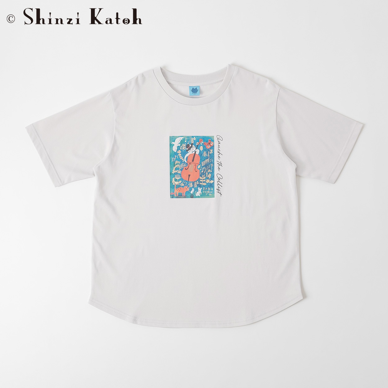 シンジ・カトウ セロ弾きのゴーシュプリントTシャツ レディス JEUNE