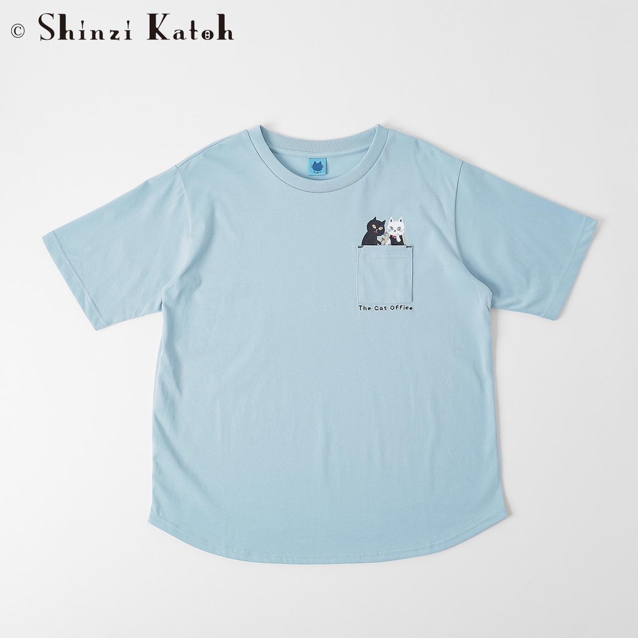 シンジ・カトウ 猫の事務所ポケット刺繡Tシャツ レディス JEUNE MAMAN