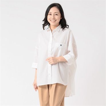 POLO BRITISH COUNTRY SPIRIT(ポロ・ビーシーエス) POLO刺繍シャツ レディス CA-PO6060(シロ-M)