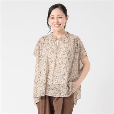 62丈エアリー綿リボンフリルブラウス レディス JEUNE MAMAN(ジュネママン) KA588-5686-26(Ａウスチャ-M)