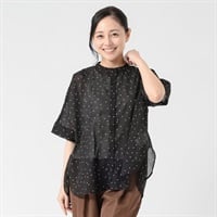 64丈エアリー綿ドルマンブラウス レディス JEUNE MAMAN(ジュネママン) KA588-5688-26(クロ-M)