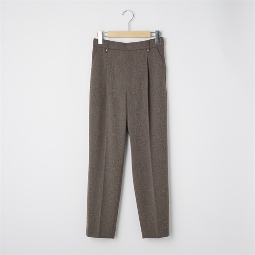 大人の素敵セットアップ 両面起毛テーパードパンツ レディス JEUNE MAMAN(ジュネママン) TV7056B0396R(チャ-S)