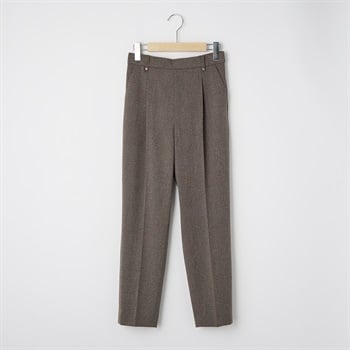大人の素敵セットアップ 両面起毛テーパードパンツ レディス JEUNE MAMAN(ジュネママン) TV7056B0396R(チャ-S)